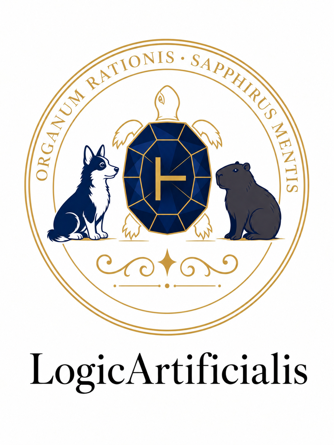 The LogicArtificialis seal: Organum rationis, sapphirus mentis.